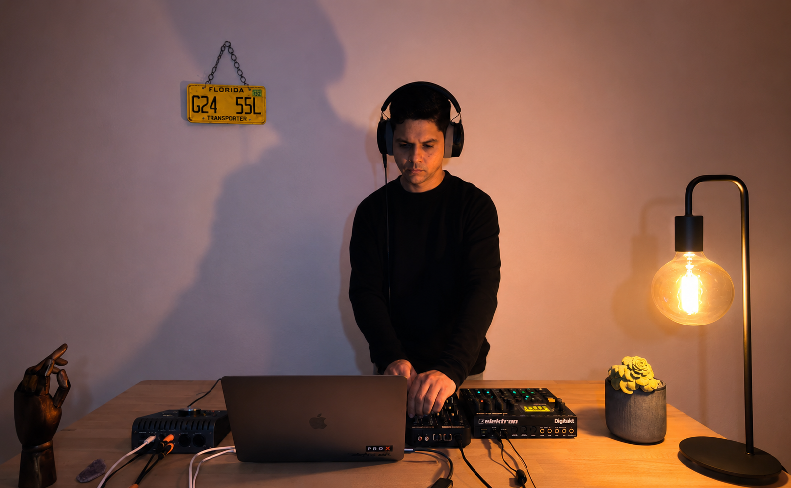 Live session in home studio
